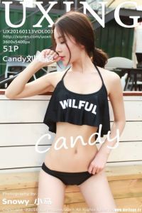 [UXING优星馆]2016.01.13 VOL.037 Candy刘美辰[51+1P/103M]